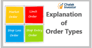 शेयर बाजार में ऑर्डर टाइप्स